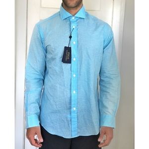 Men’s Polo Ralph Lauren blue white button down